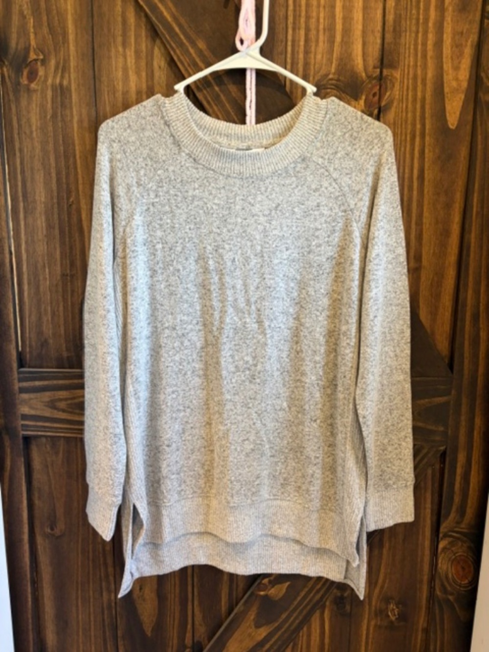 Tunic Brushed Knit Sweatshirt